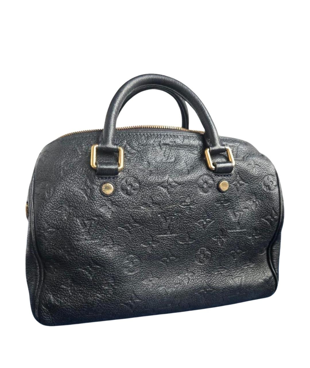 LOUIS VUITTON Темно-синяя кожаная сумка с короткими ручками, фото 1