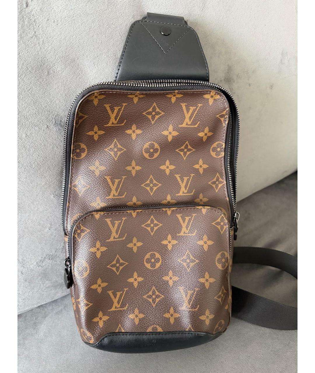 LOUIS VUITTON Коричневая сумка на плечо, фото 2