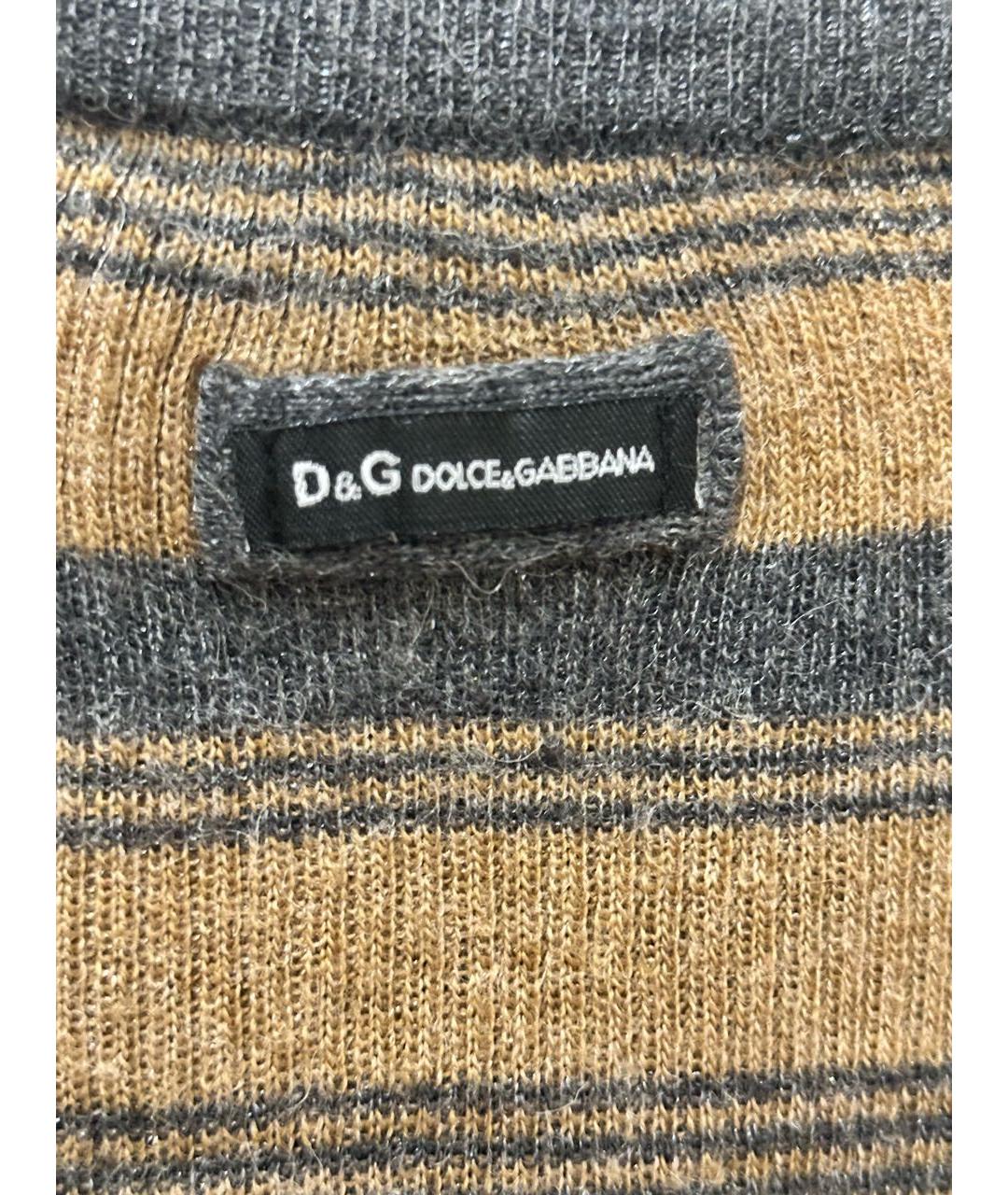 DOLCE&GABBANA Коричневый шерстяной кардиган, фото 4