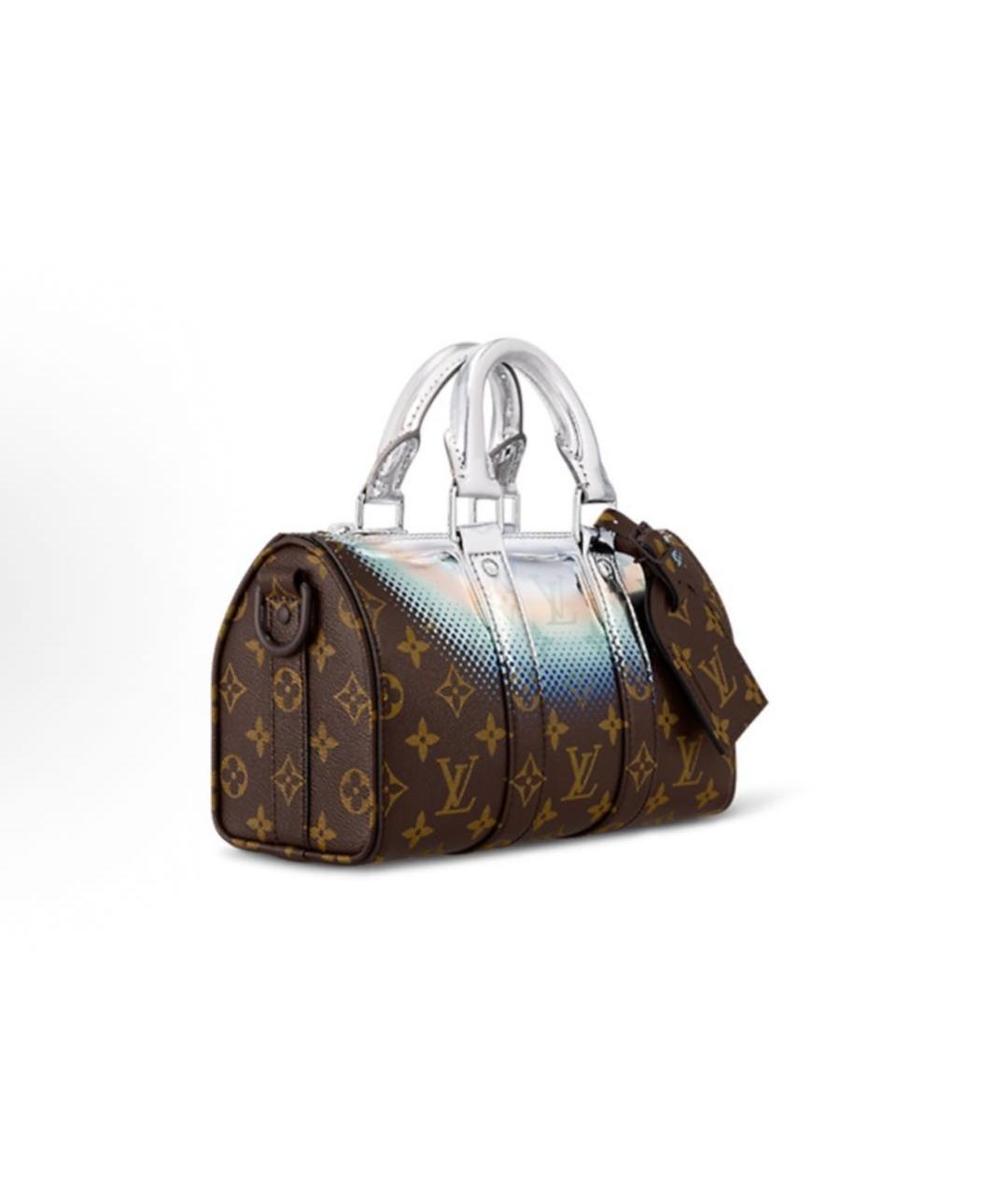 LOUIS VUITTON Коричневая кожаная сумка на плечо, фото 2