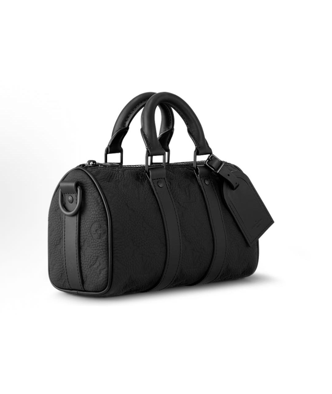 LOUIS VUITTON Черная кожаная сумка на плечо, фото 2