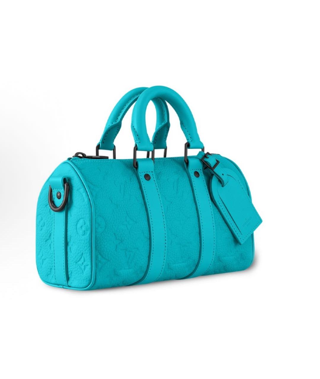 LOUIS VUITTON Бирюзовая кожаная сумка на плечо, фото 2