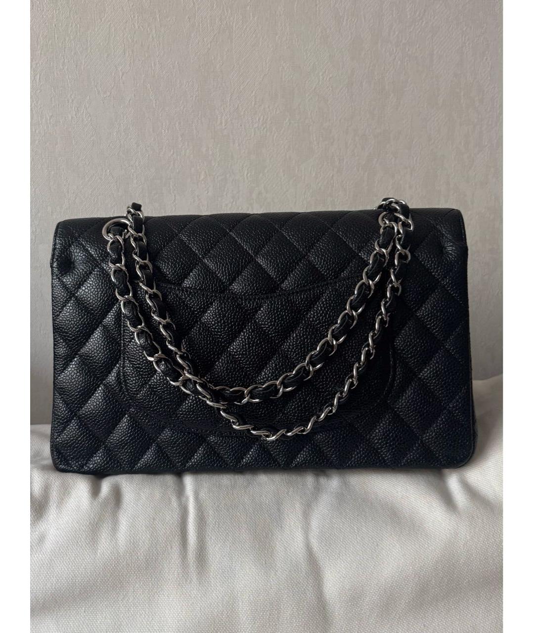 CHANEL Черная кожаная сумка через плечо, фото 2