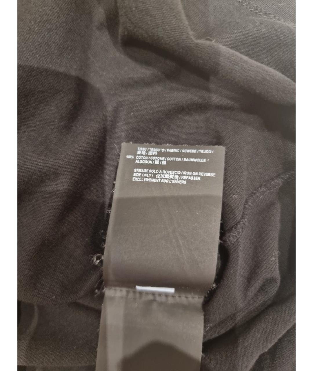 SAINT LAURENT Черная хлопковая футболка, фото 6