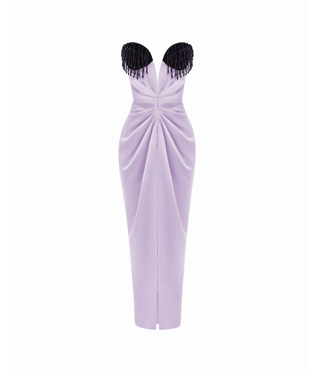 RASARIO Фиолетовое бархатное платье, фото 1