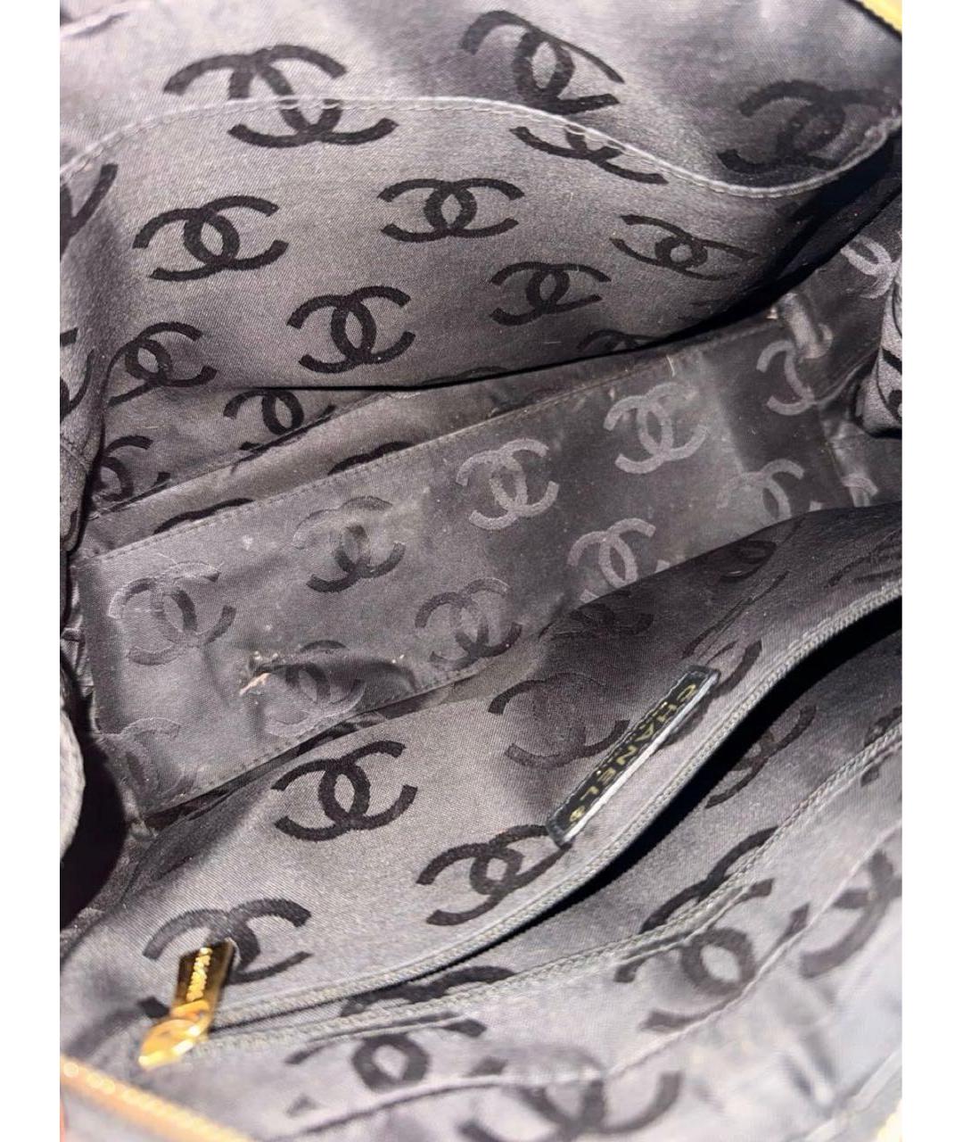 CHANEL Темно-синяя шерстяная сумка через плечо, фото 4