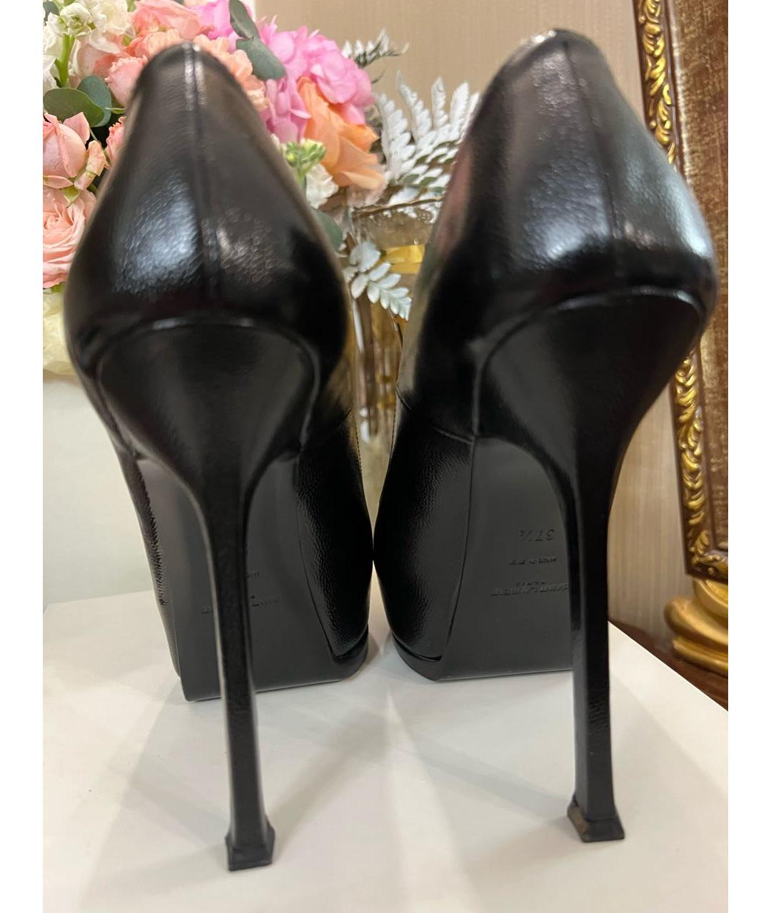 SAINT LAURENT Черные туфли, фото 4
