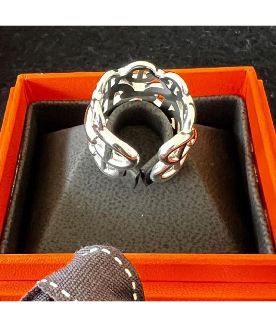 HERMES Серебряное серебряное кольцо, фото 3