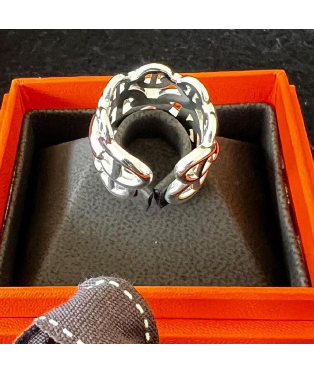 HERMES Серебряное серебряное кольцо, фото 4