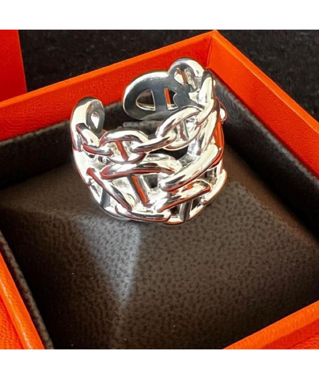HERMES Серебряное серебряное кольцо, фото 2