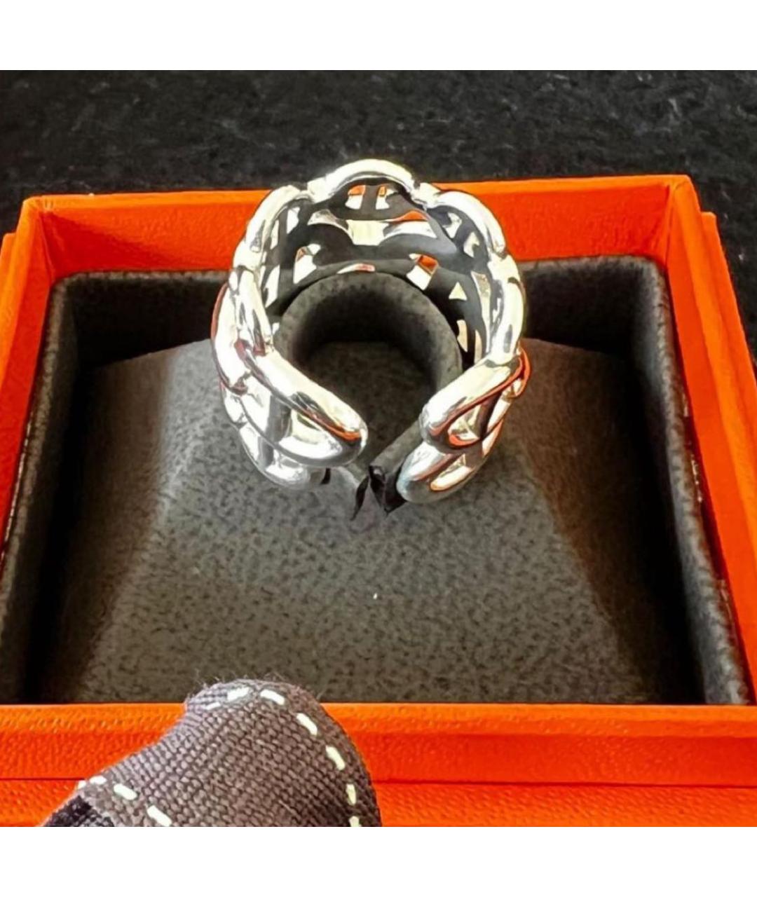 HERMES Серебряное серебряное кольцо, фото 4