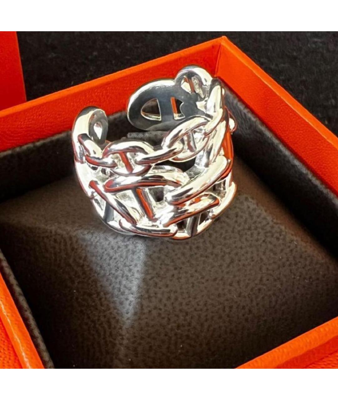 HERMES Серебряное серебряное кольцо, фото 2