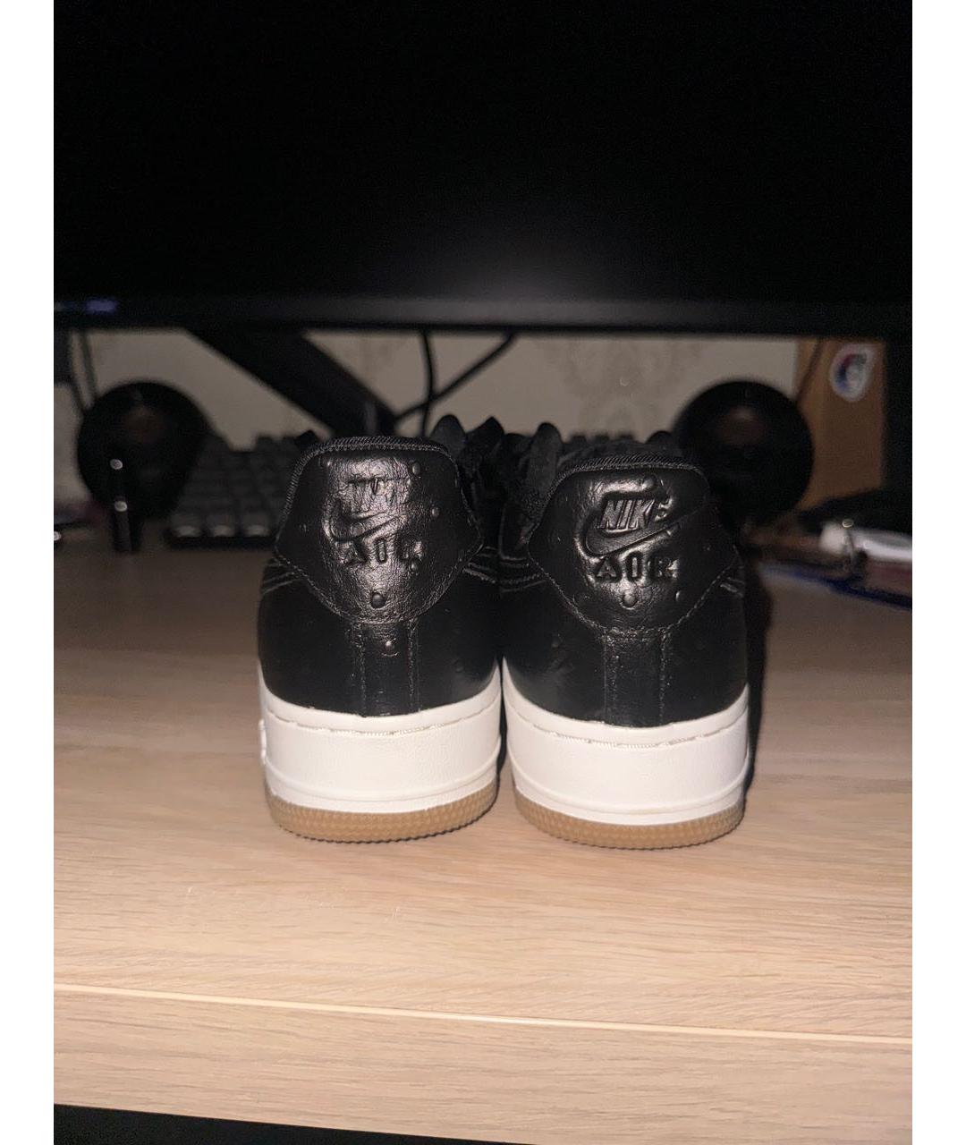 NIKE Черные кожаные кроссовки, фото 4