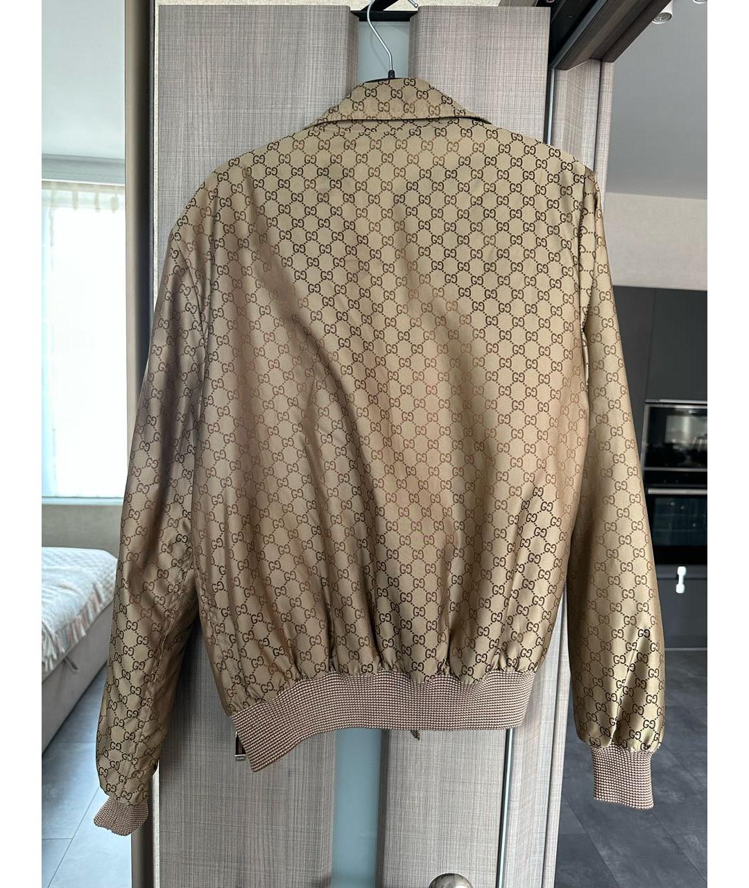 GUCCI Бежевая полиамидовая куртка, фото 2