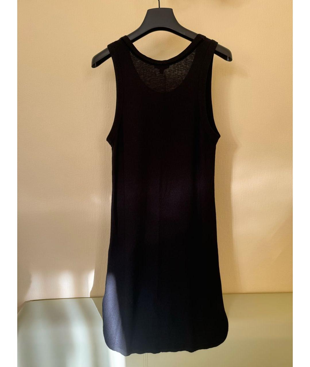 ANN DEMEULEMEESTER Черная вискозная майка, фото 4