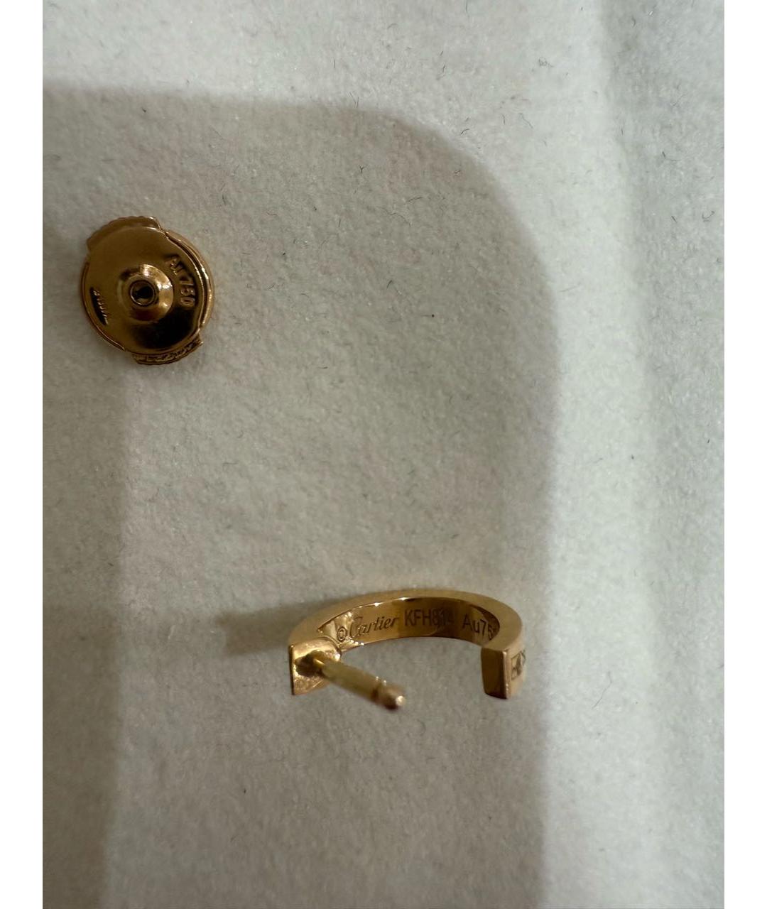 CARTIER Розовые серьги из розового золота, фото 2