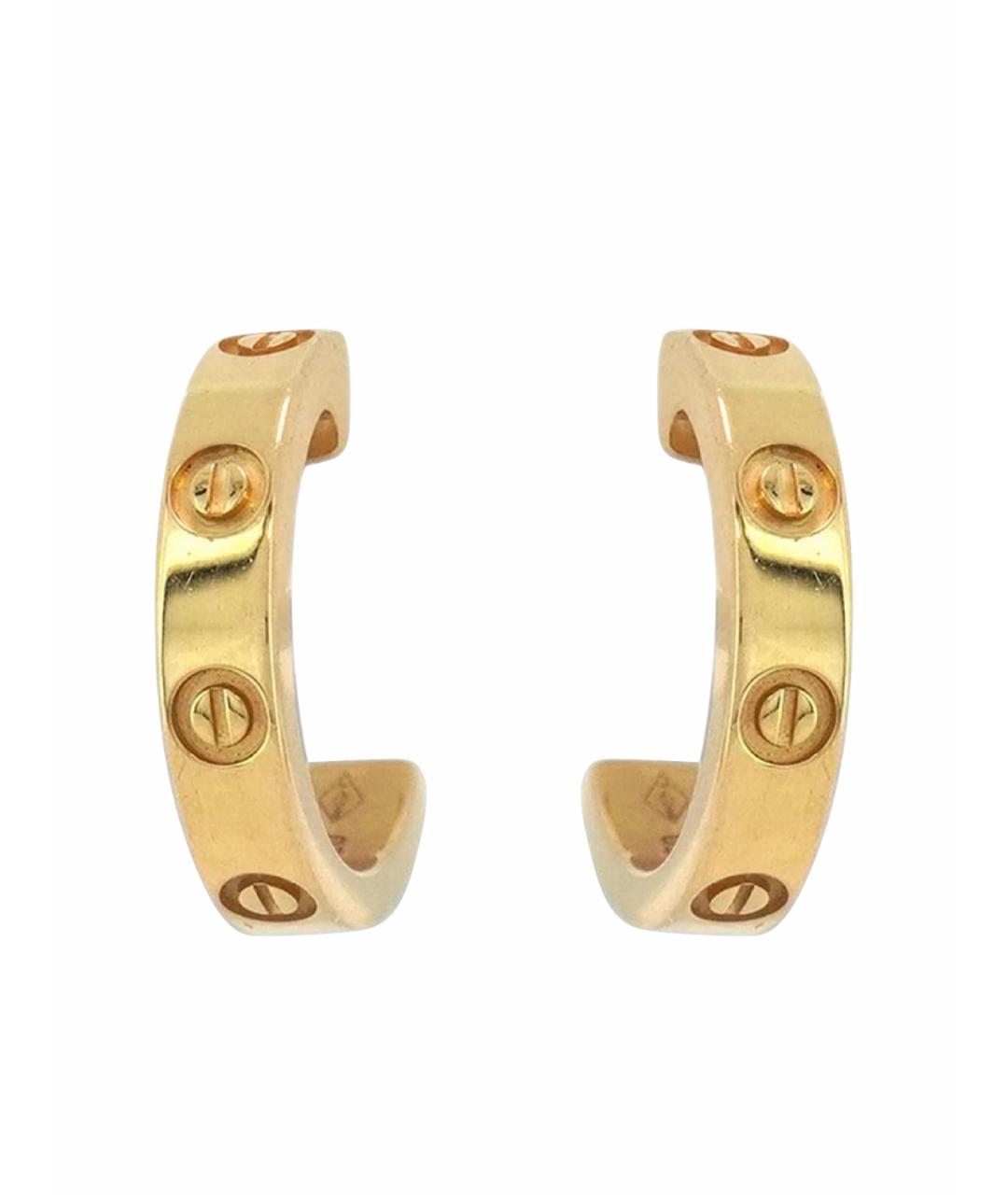 CARTIER Розовые серьги из розового золота, фото 1