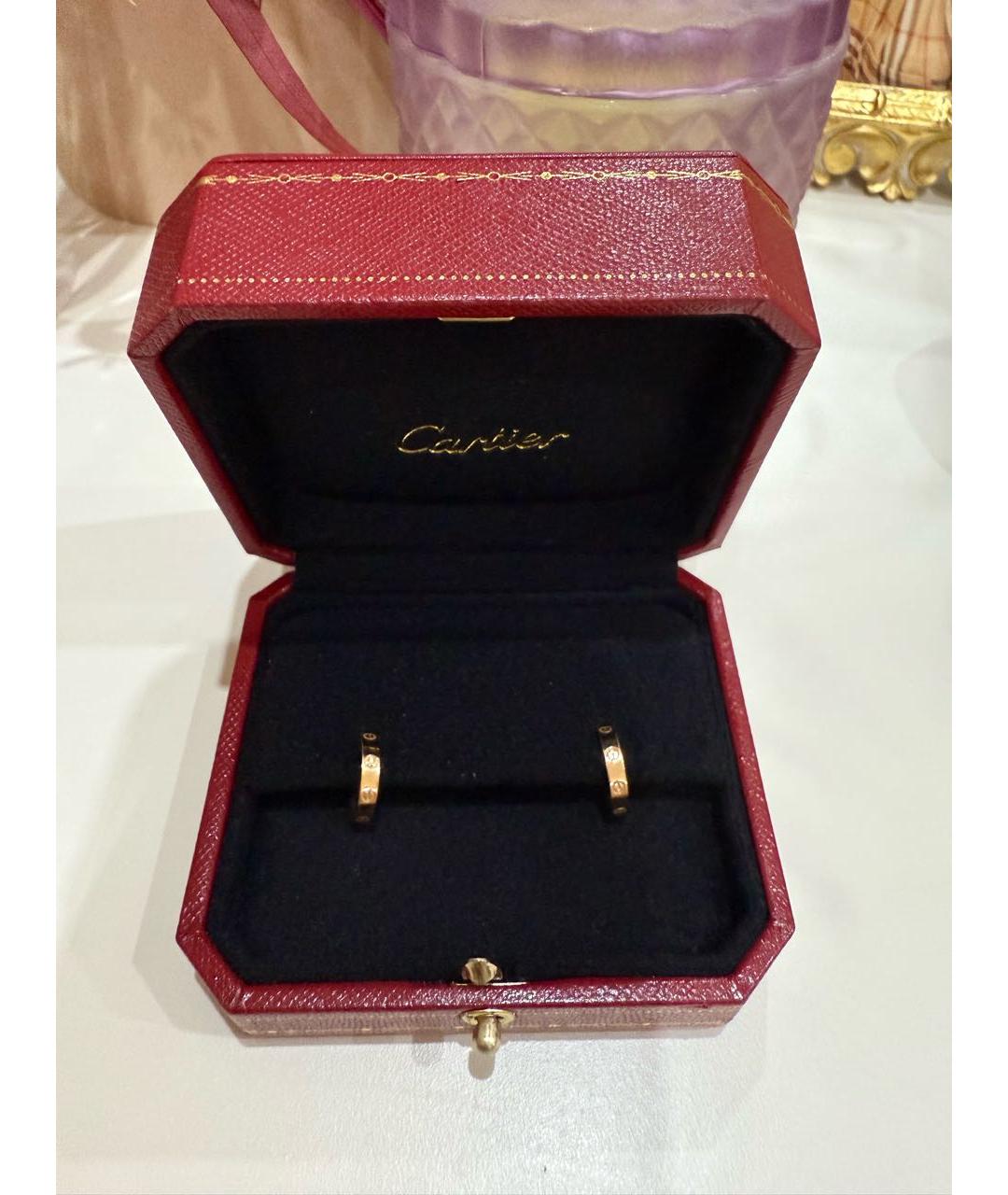 CARTIER Розовые серьги из розового золота, фото 4