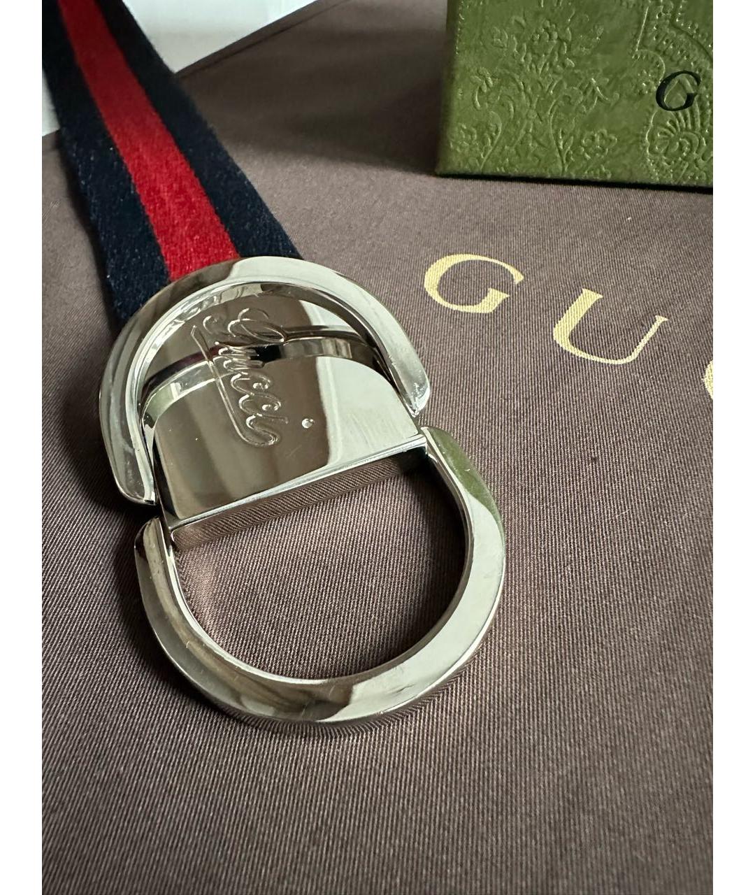 GUCCI Темно-синий ремень, фото 6