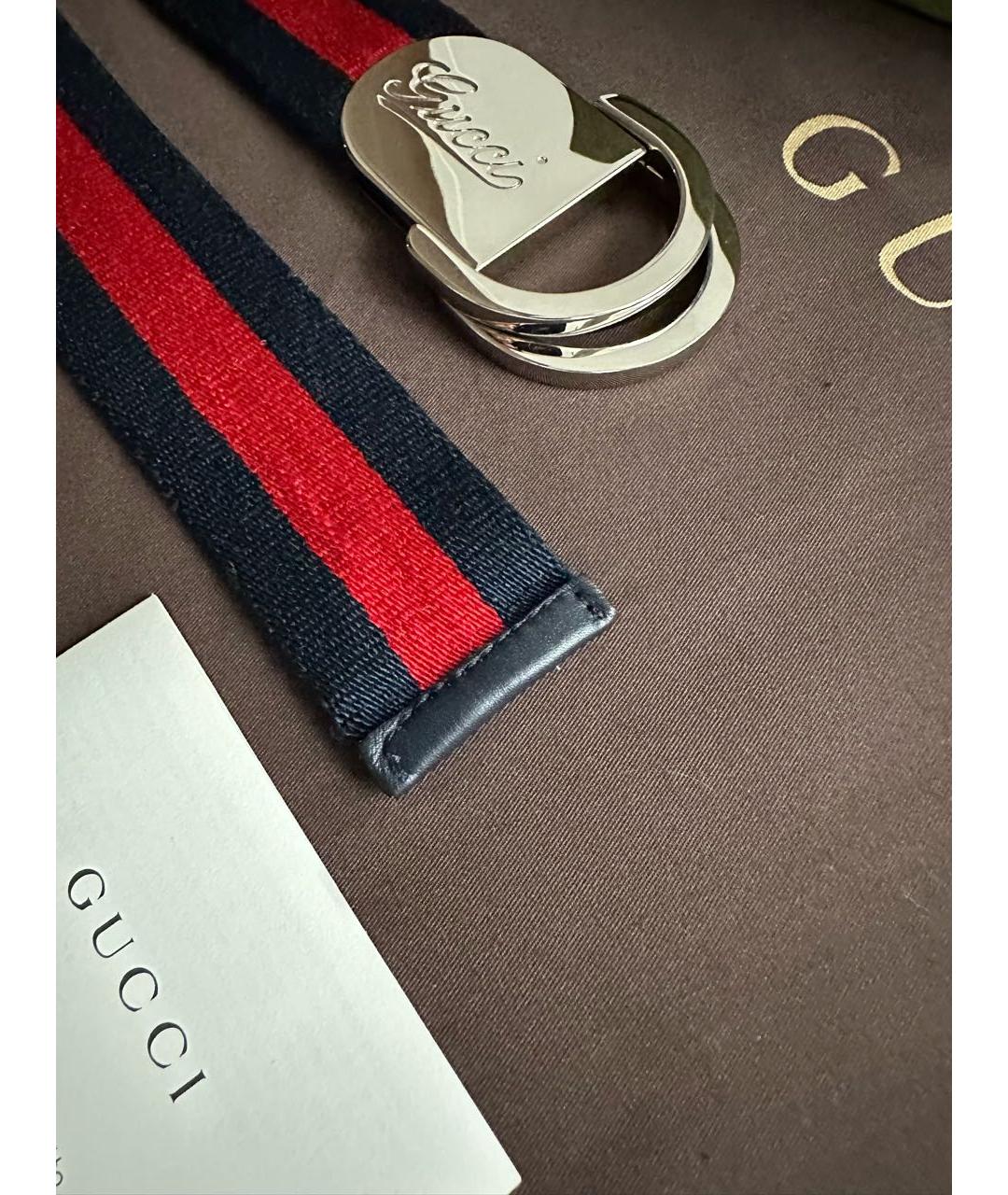 GUCCI Темно-синий ремень, фото 7