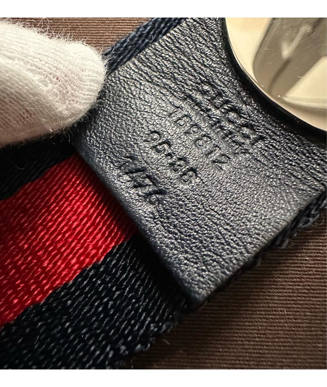 GUCCI Темно-синий ремень, фото 3