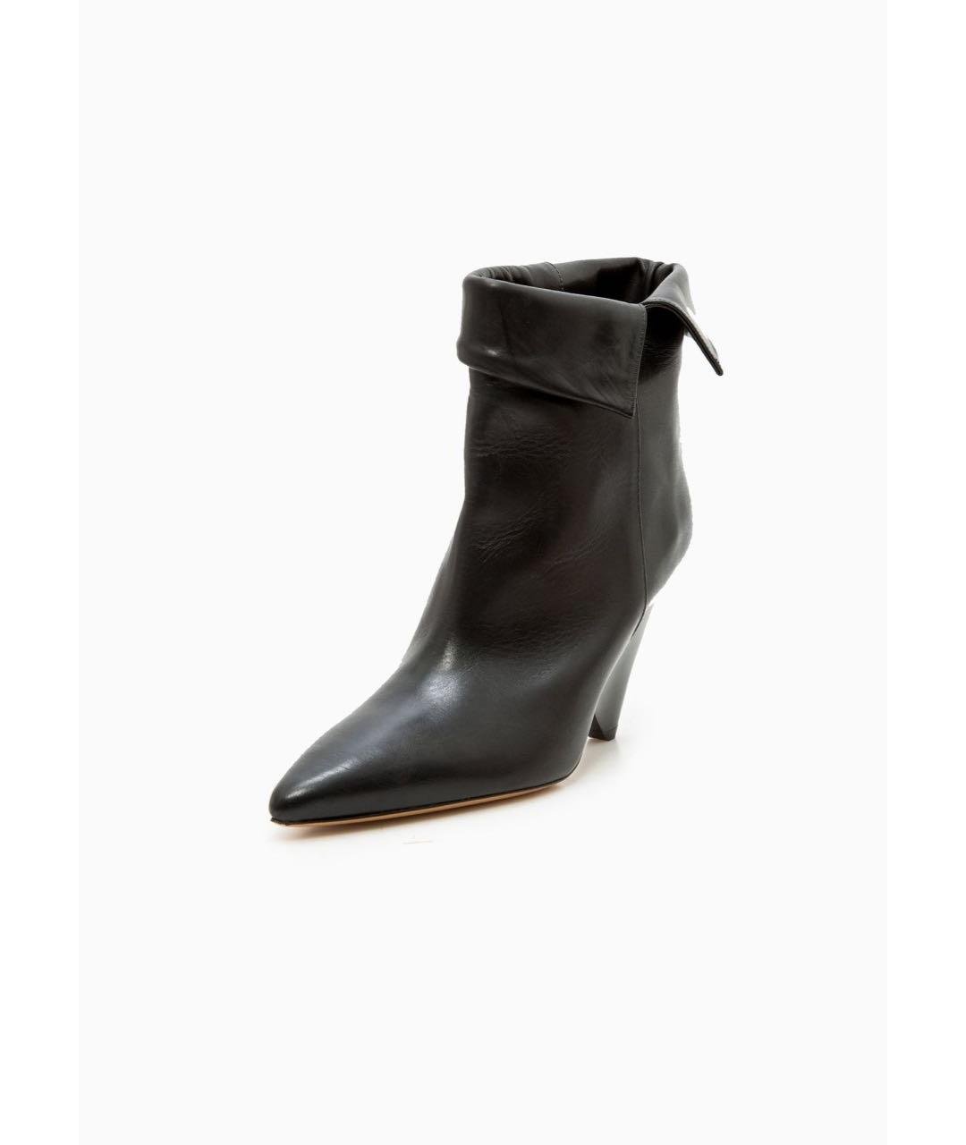 ISABEL MARANT Черные кожаные ботильоны, фото 8