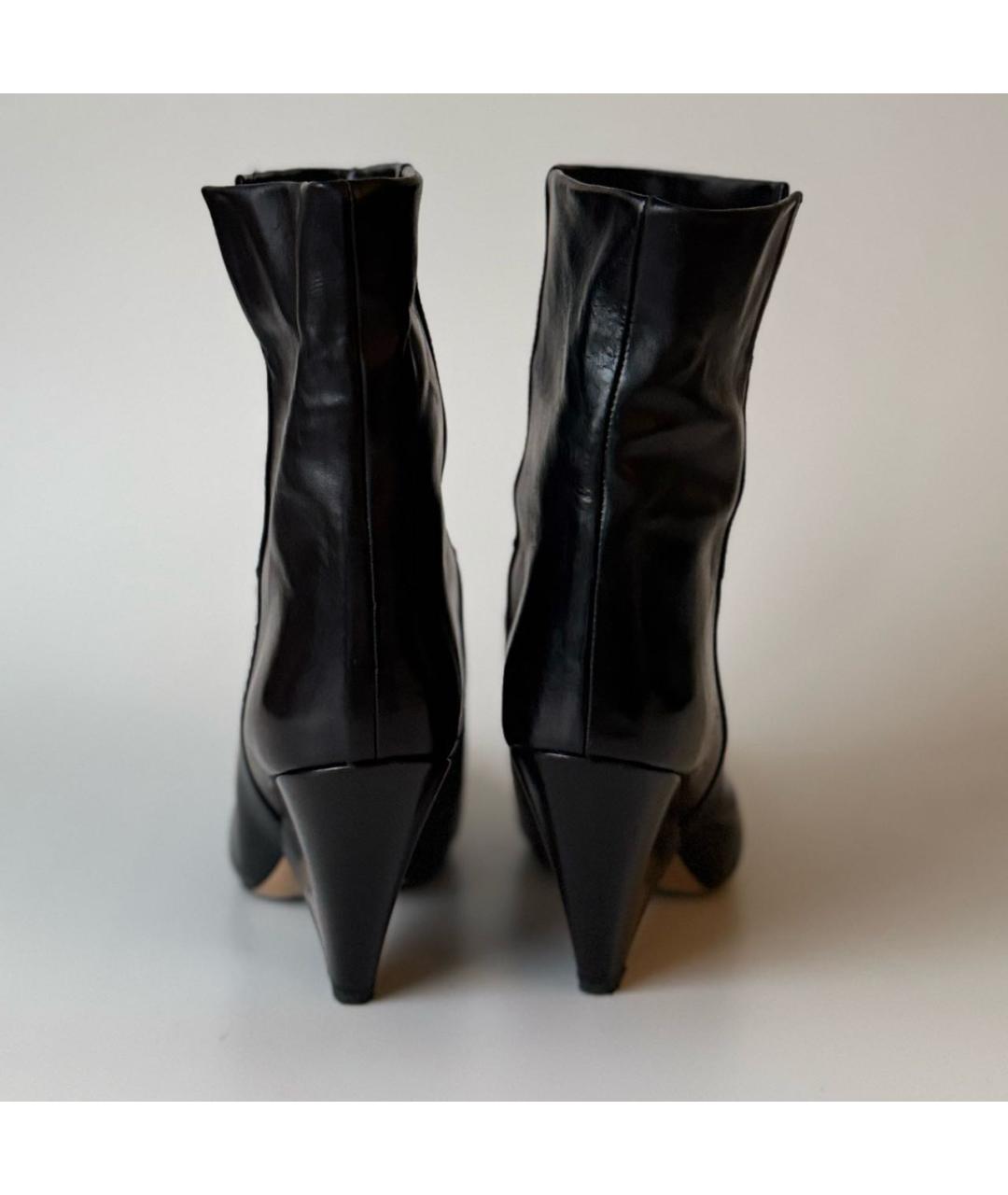 ISABEL MARANT Черные кожаные ботильоны, фото 4