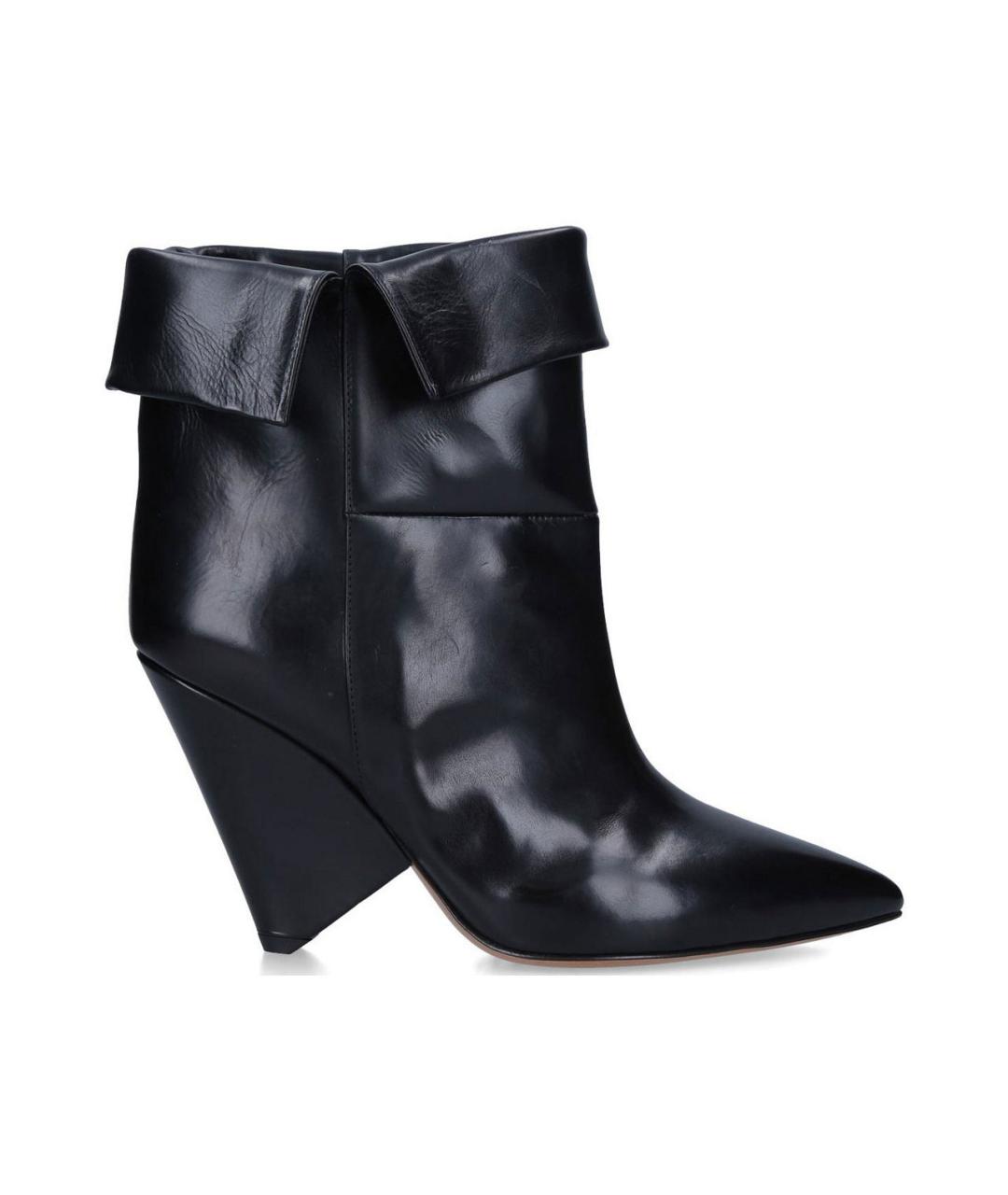 ISABEL MARANT Черные кожаные ботильоны, фото 10