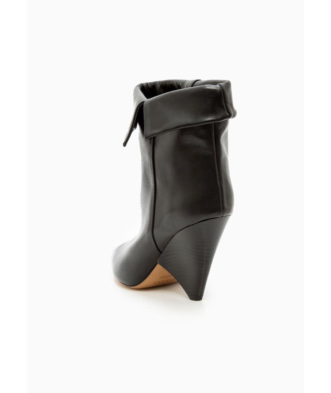 ISABEL MARANT Черные кожаные ботильоны, фото 9