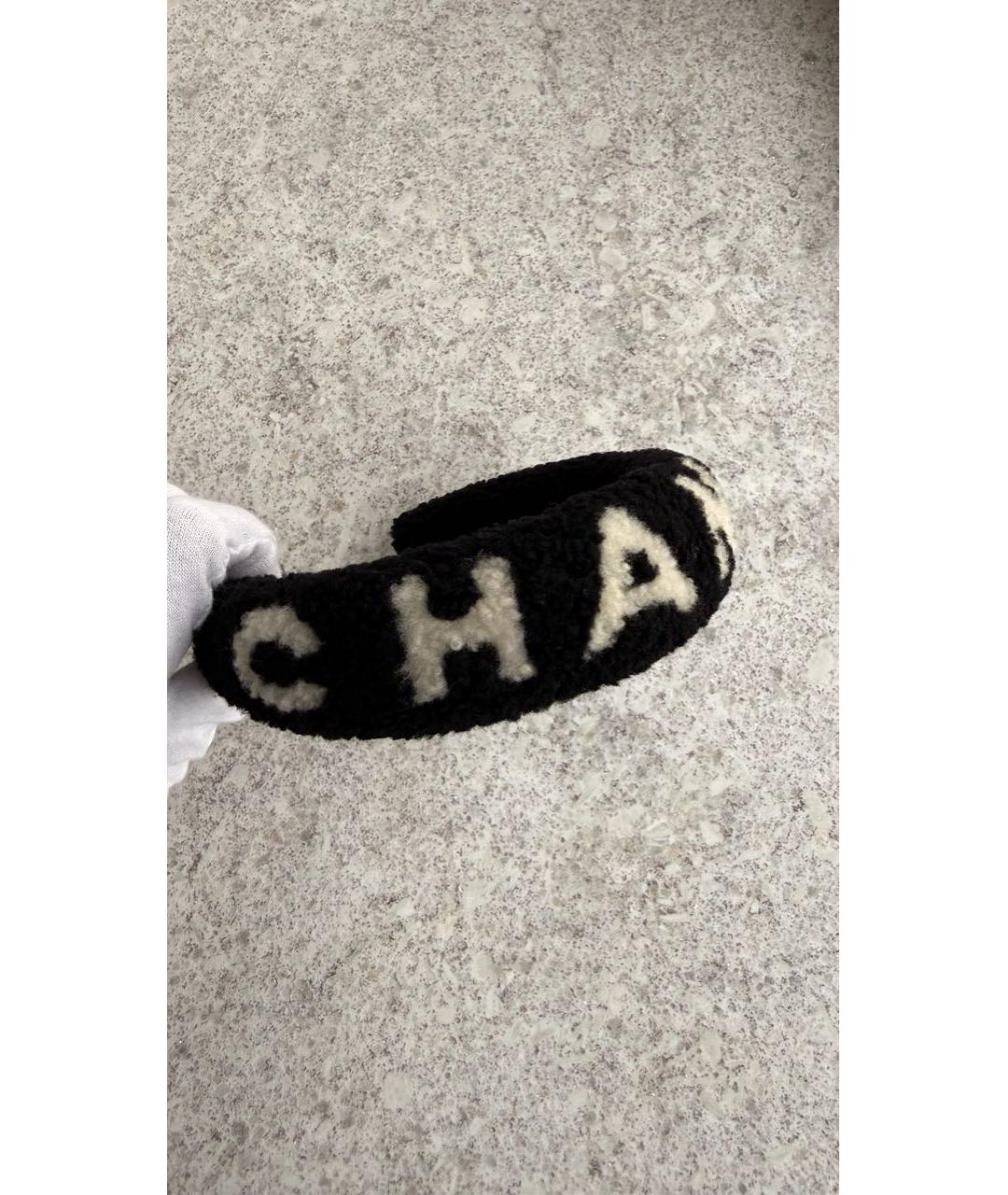 CHANEL Черный ободок, фото 2