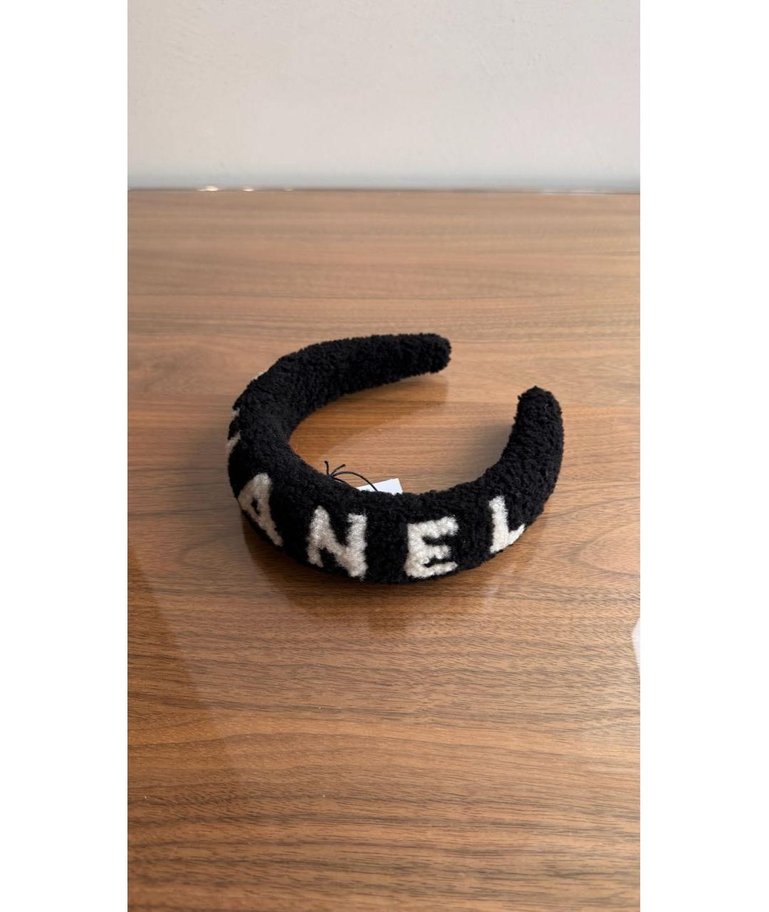 CHANEL Черный ободок, фото 4