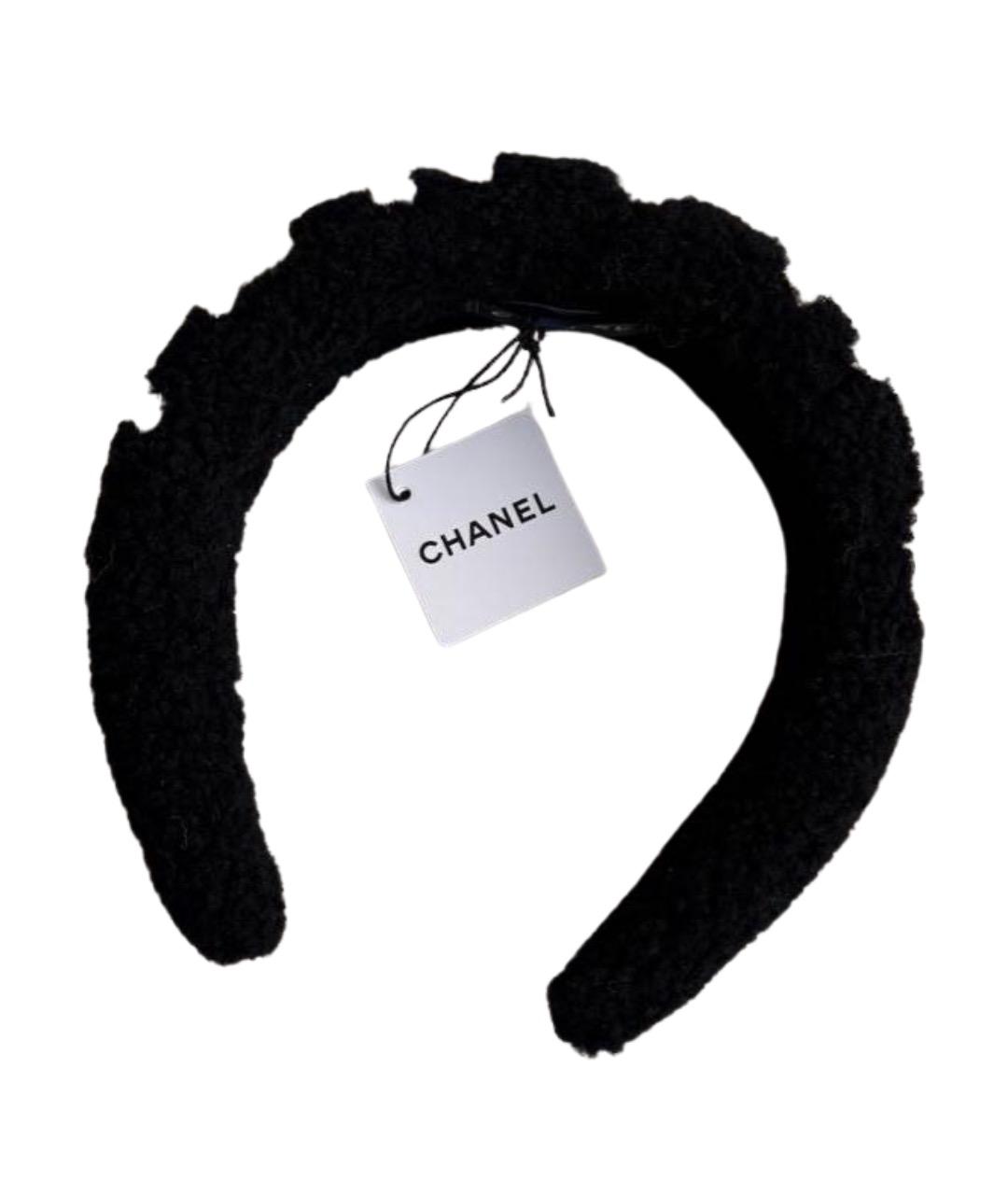 CHANEL Черный ободок, фото 1
