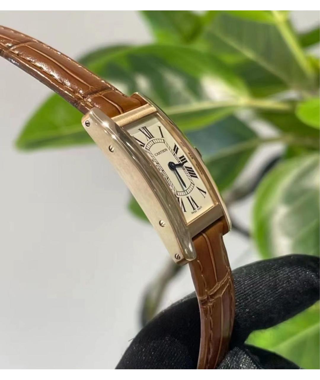 CARTIER Белые часы из желтого золота, фото 5