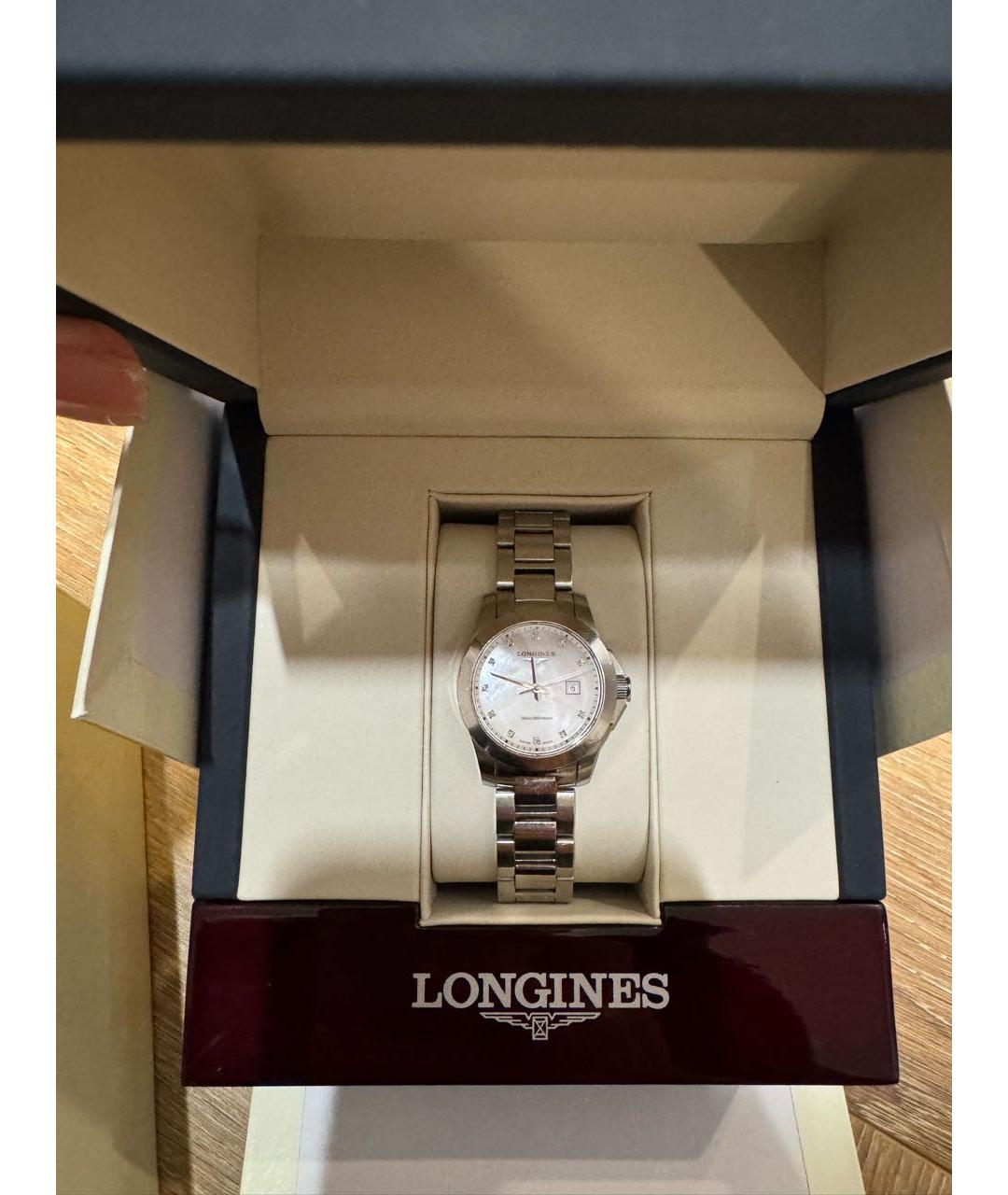 LONGINES Серебряные с серебряным покрытием часы, фото 2
