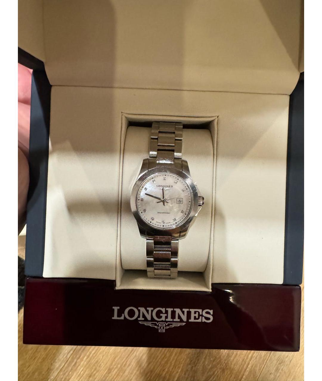 LONGINES Серебряные с серебряным покрытием часы, фото 3