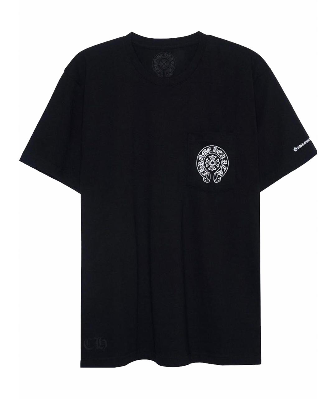 CHROME HEARTS Черная хлопковая футболка, фото 1