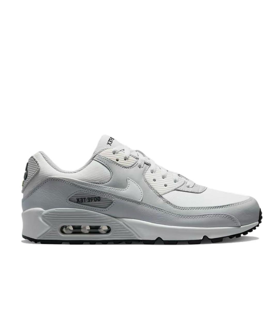 NIKE Серые низкие кроссовки / кеды из искусственной кожи, фото 1