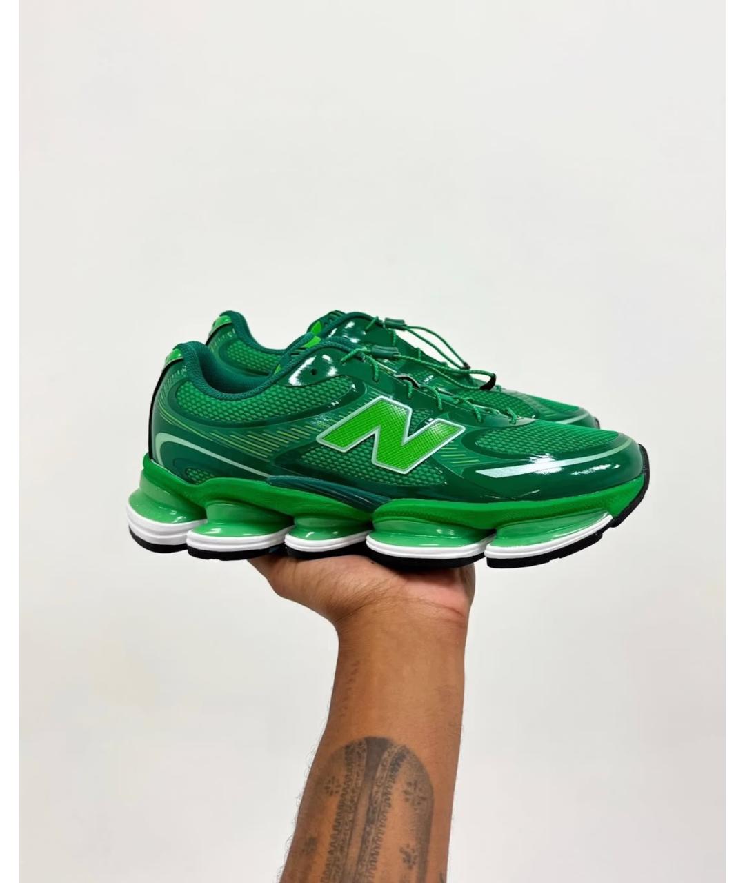 NEW BALANCE Зеленые низкие кроссовки / кеды, фото 4