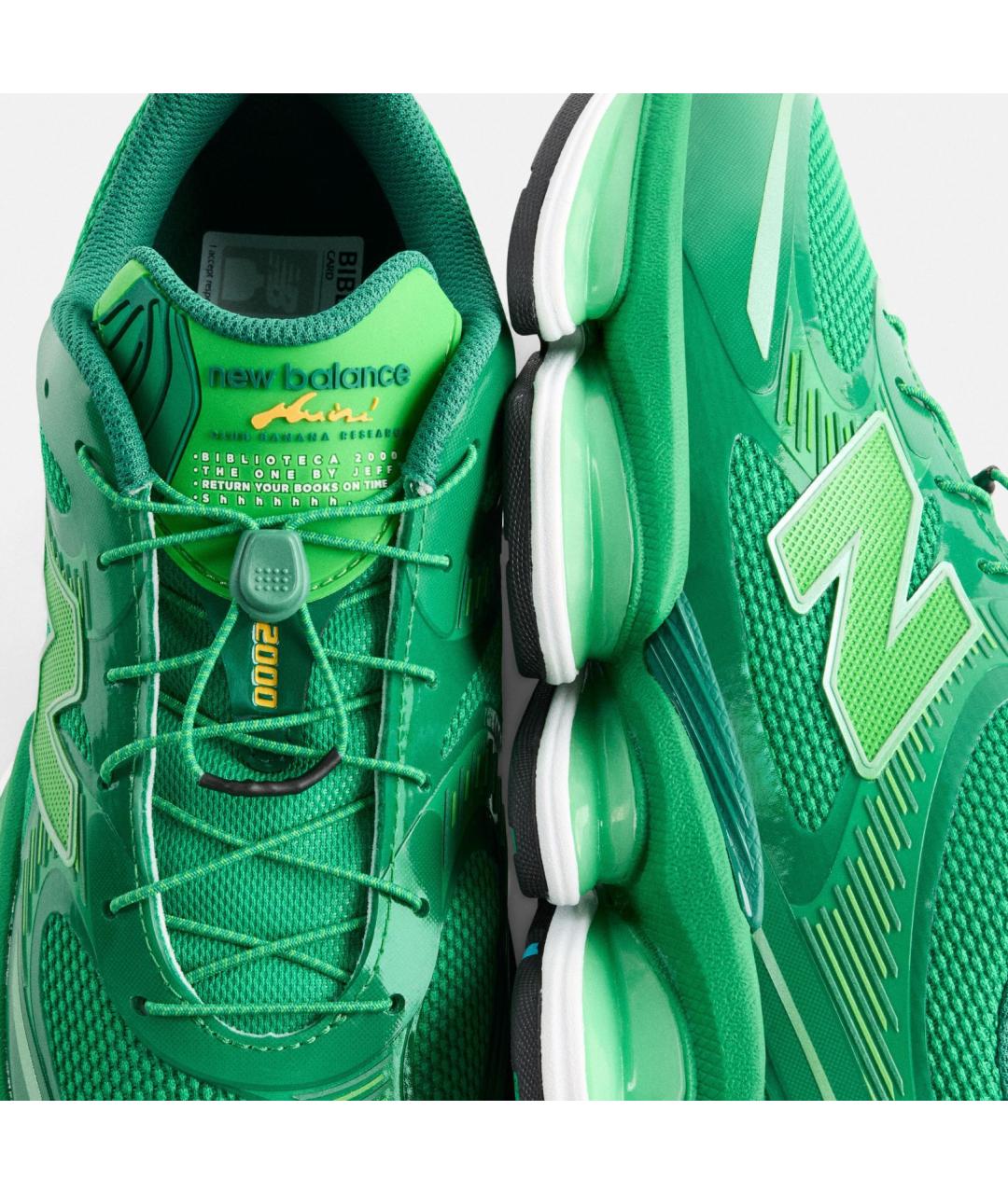 NEW BALANCE Зеленые низкие кроссовки / кеды, фото 6