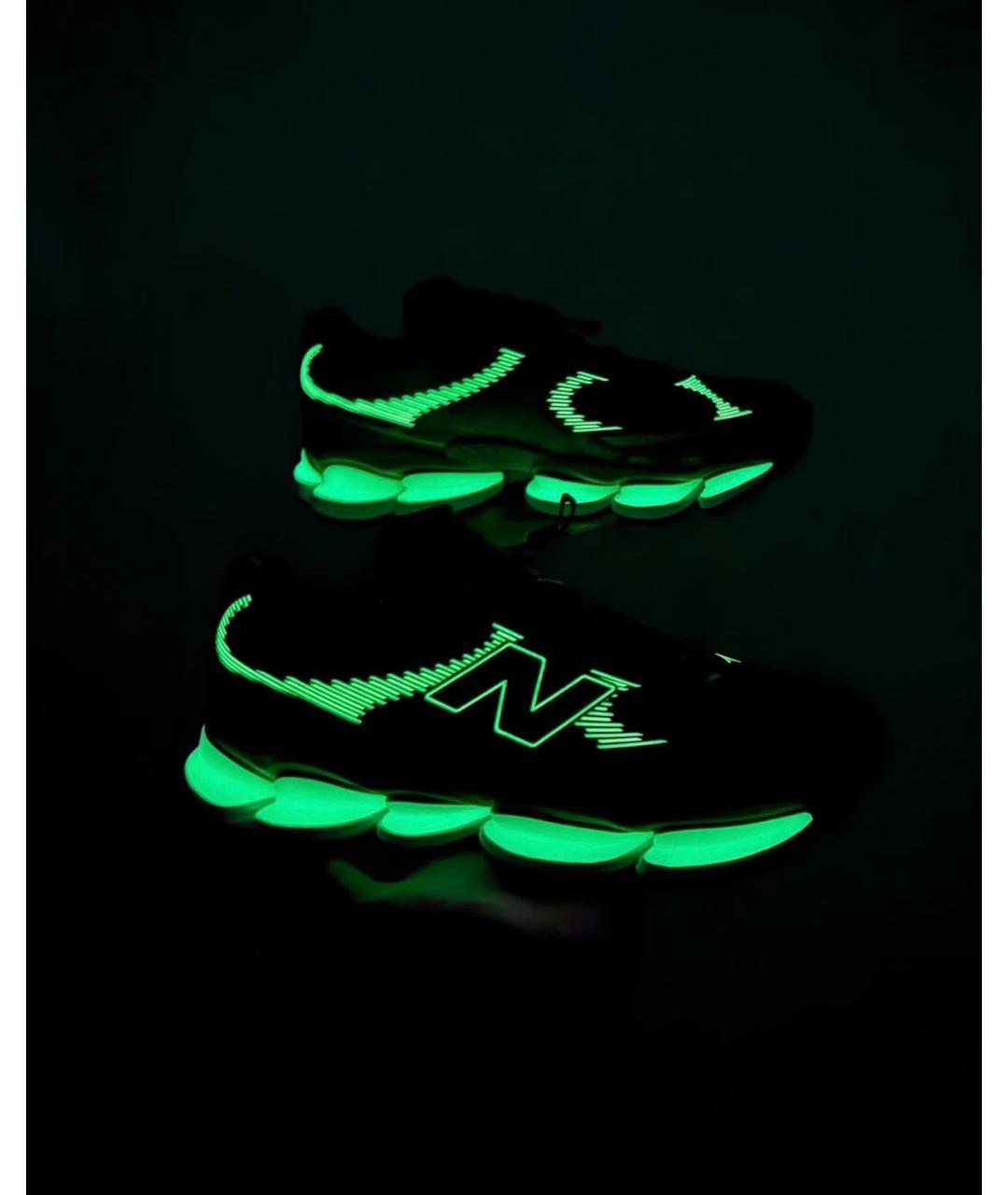 NEW BALANCE Зеленые низкие кроссовки / кеды, фото 3