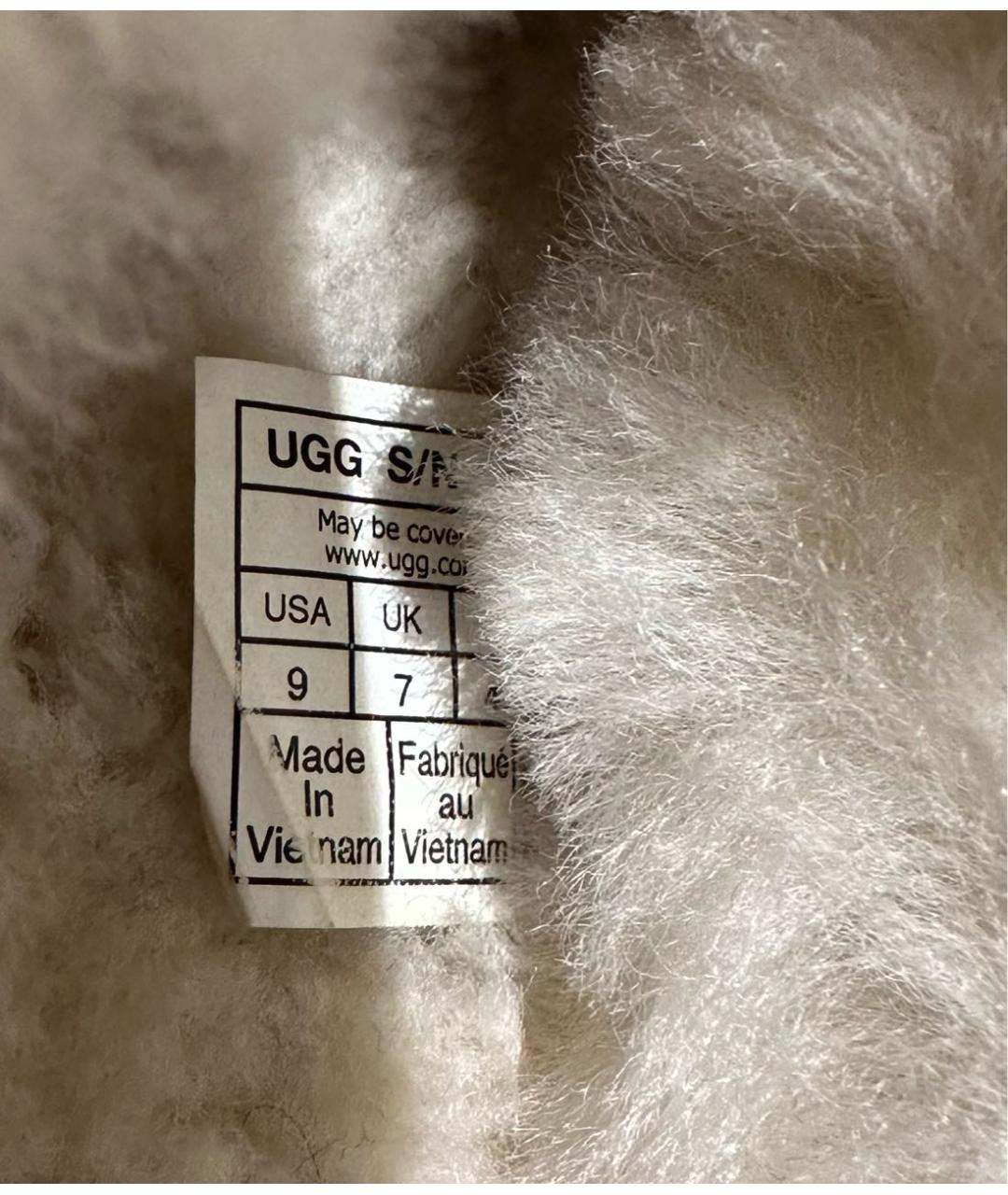 UGG AUSTRALIA Коричневые замшевые сабо, фото 6