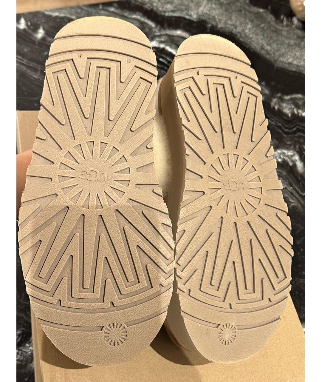 UGG AUSTRALIA Коричневые замшевые сабо, фото 5