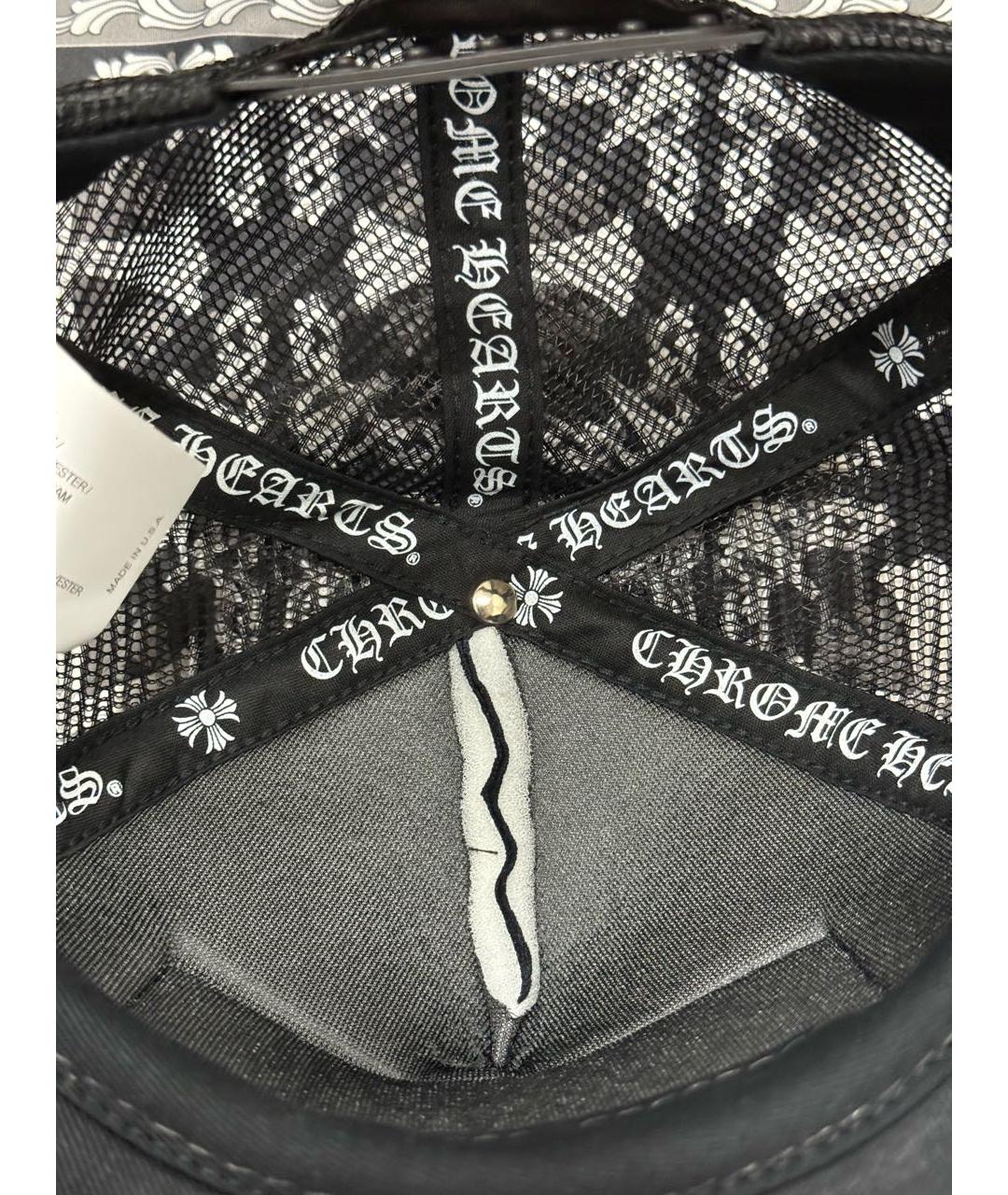 CHROME HEARTS Черная хлопковая кепка/бейсболка, фото 5