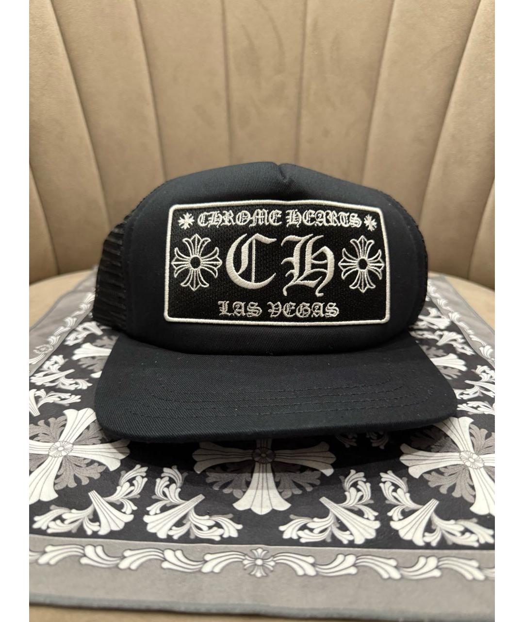 CHROME HEARTS Черная хлопковая кепка/бейсболка, фото 6