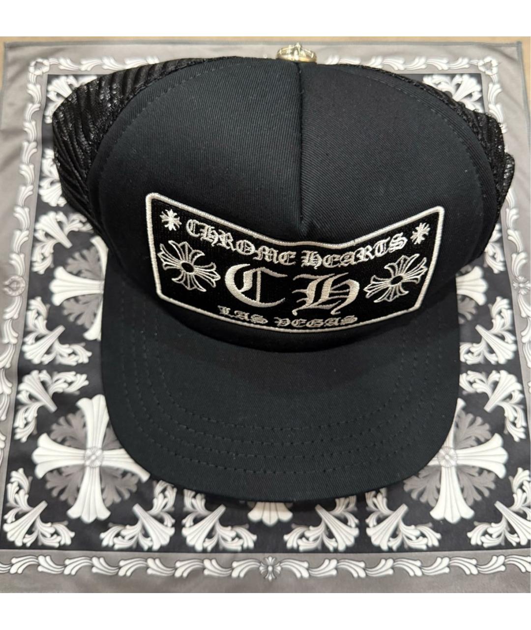 CHROME HEARTS Черная хлопковая кепка/бейсболка, фото 2