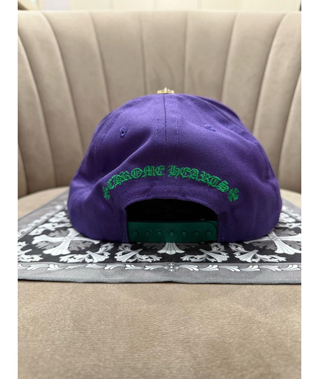 CHROME HEARTS Фиолетовая хлопковая кепка/бейсболка, фото 4