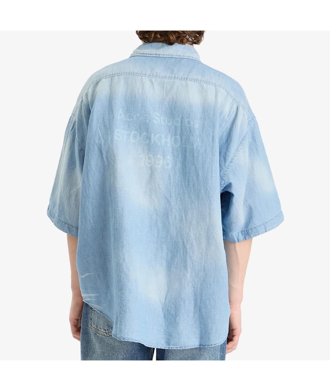 ACNE STUDIOS Голубая кэжуал рубашка, фото 3