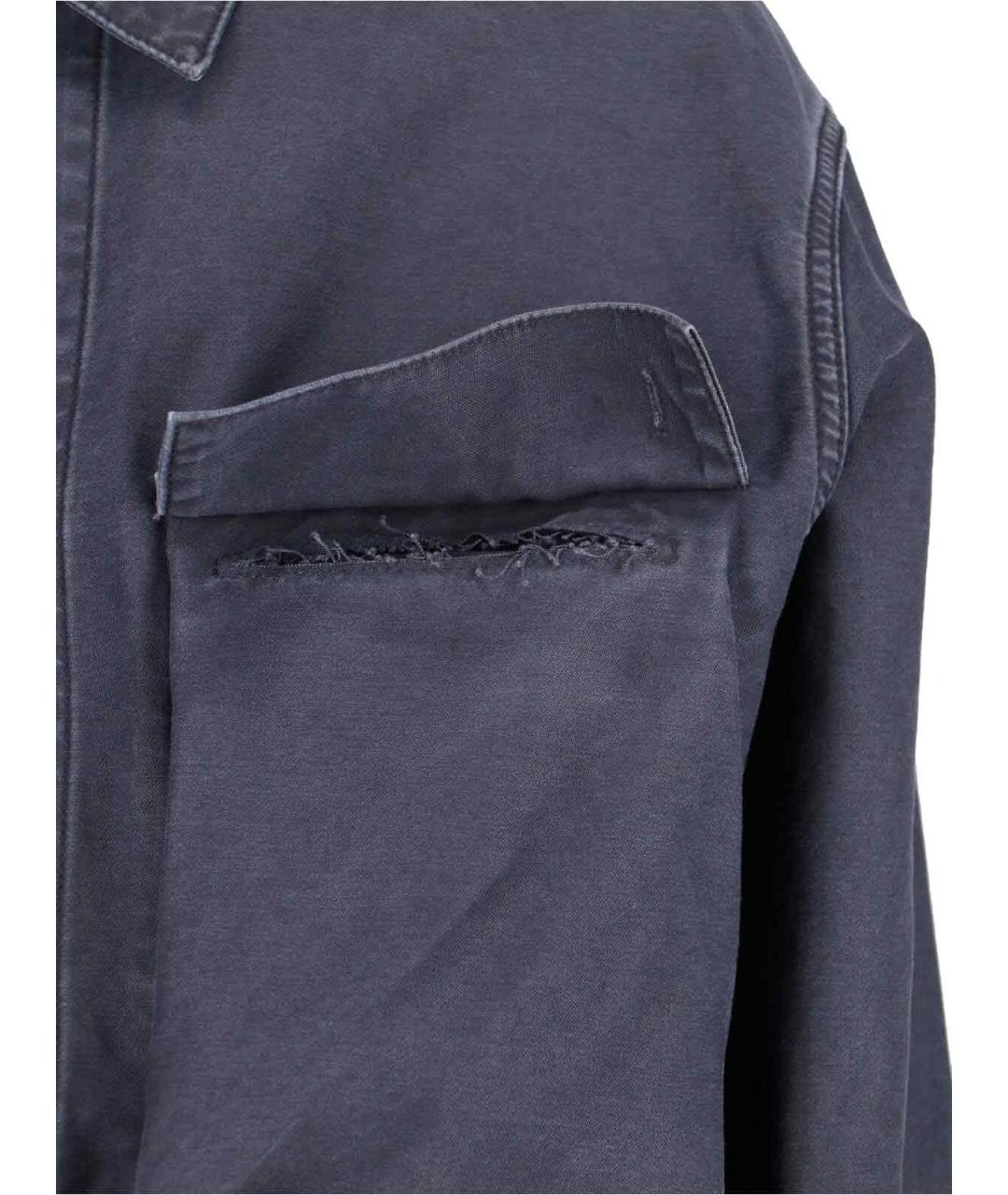 MAISON MARGIELA Черная хлопковая куртка, фото 5