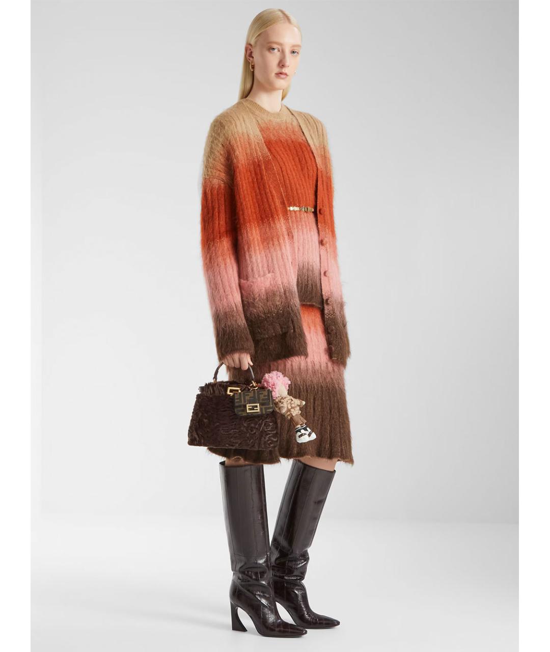 FENDI Мульти шерстяной кардиган, фото 3