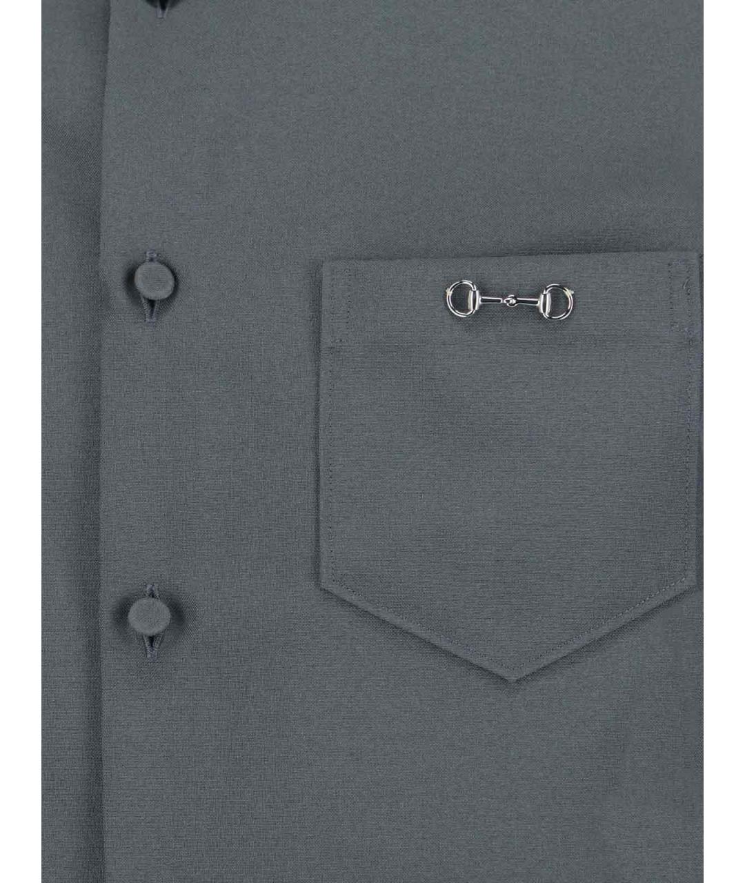 GUCCI Серая кэжуал рубашка, фото 2